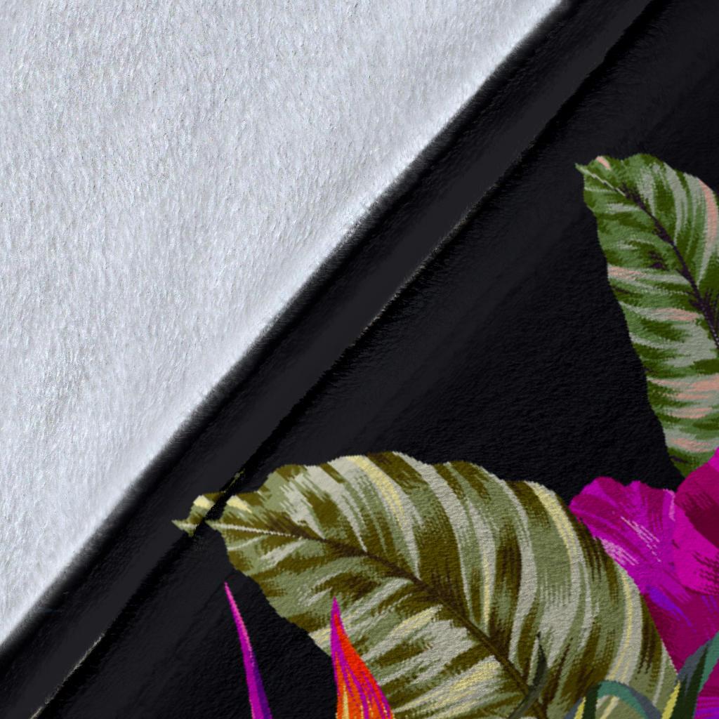 Tokelau Polynesian Premium Blanket - Tropical Flower - Polynesian Pride