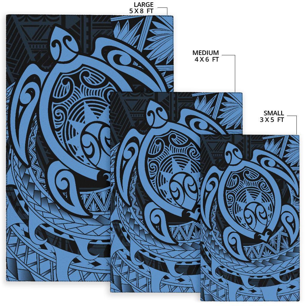 Hawaii Polynesian Turtle Rug - Pastel - Polynesian Pride