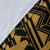 Pohnpei Personalised Premium Blanket - Pohnpei Seal In Heartbeat Patterns Style (Gold) - Polynesian Pride