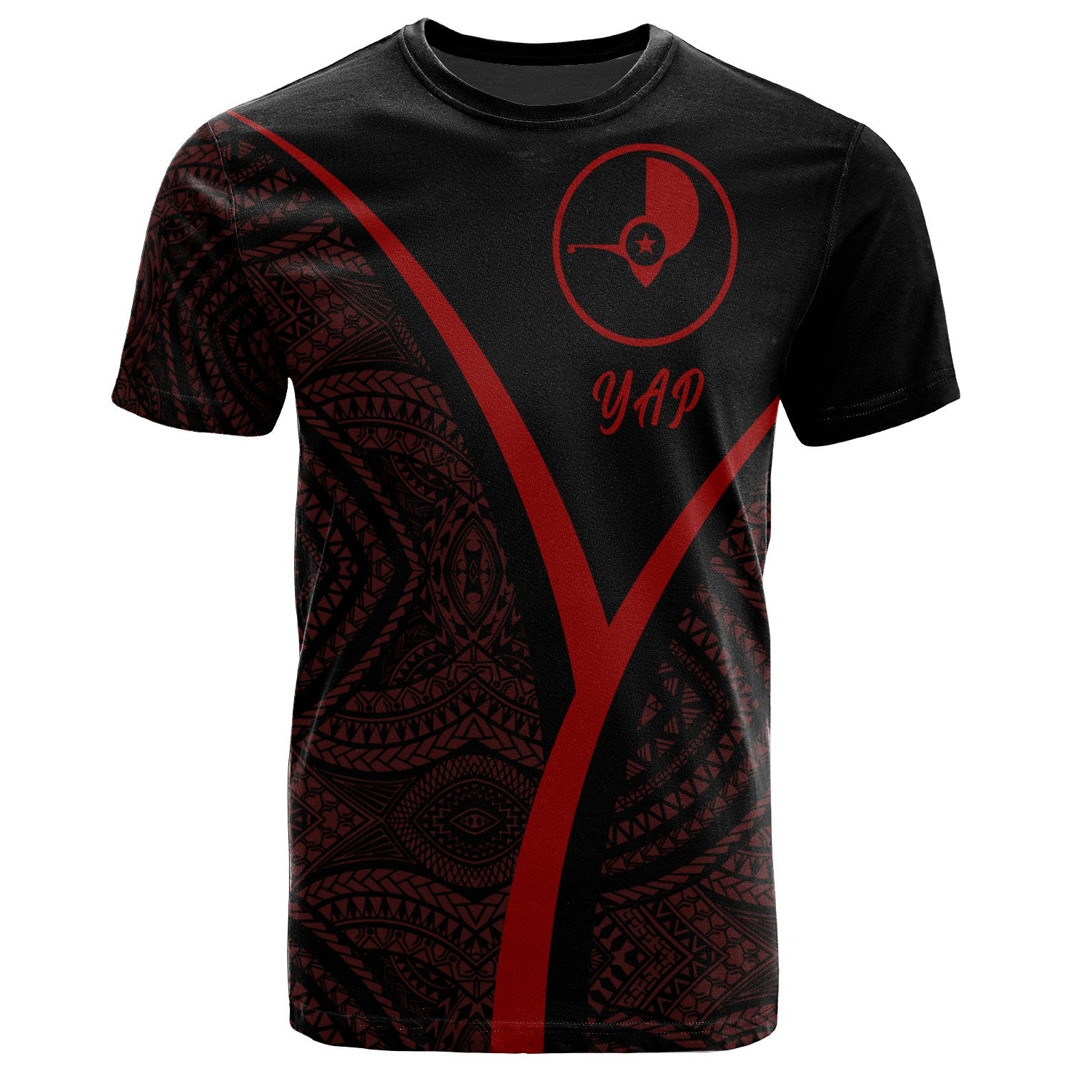 Yap Micronesia T Shirt The Pride of Yap Red Unisex Red - Polynesian Pride