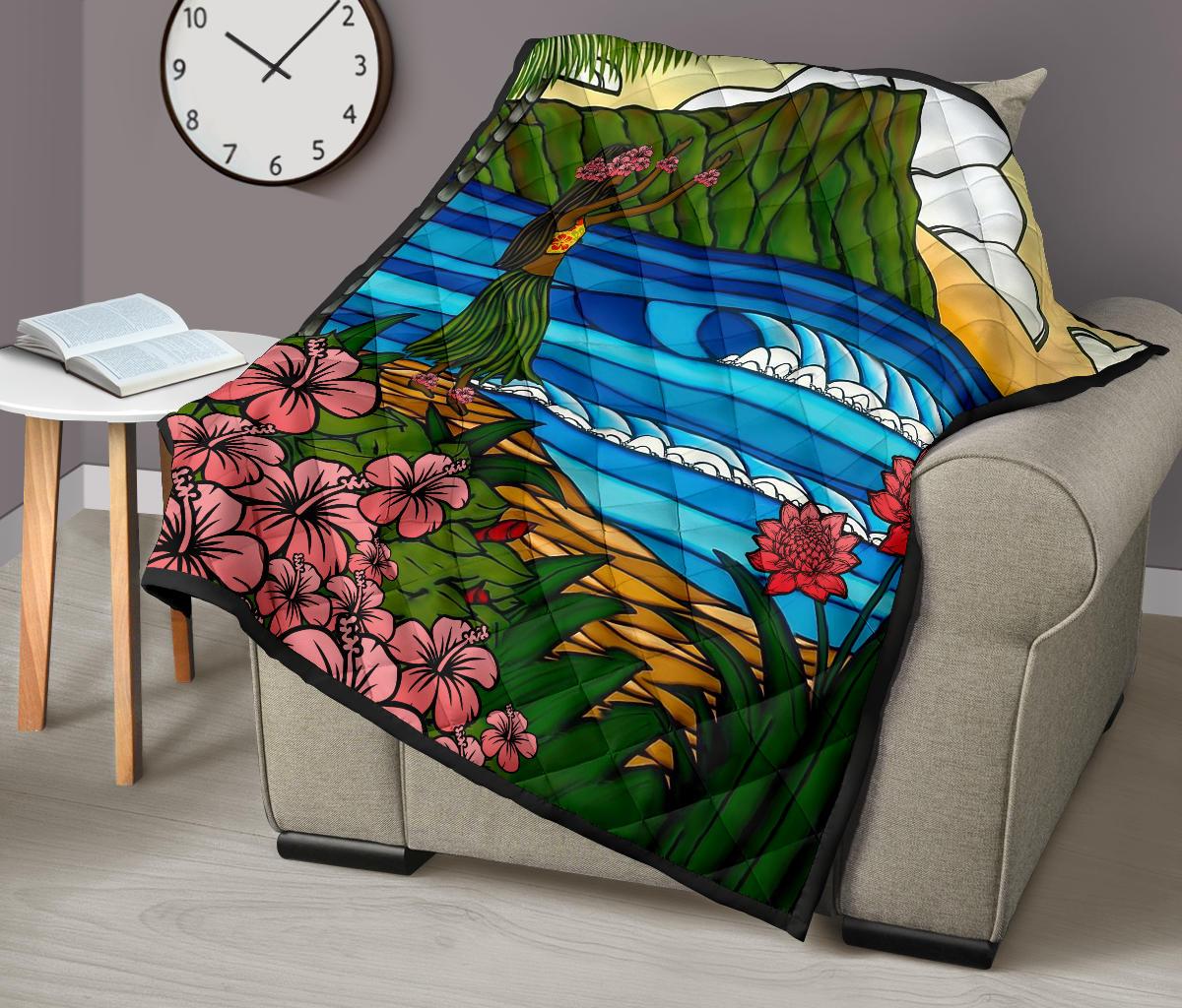 Hula Girl Premium Quilt - Polynesian Pride