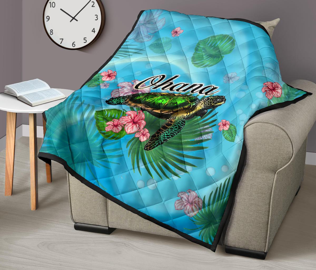 Ohana Turtle Premium Quilt - Polynesian Pride