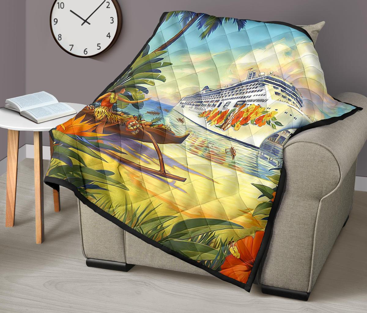 Vintage Hawaii Premium Quilt - Polynesian Pride