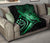 Hawaii Turtle Hibiscus Polynesian Vintage Premium Quilt - Green - Polynesian Pride