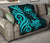 Hawaii Premium Quilt - Turquoise Tentacle Turtle - Polynesian Pride