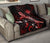 Marshall Islands Polynesian Premium Quilt - Turtle With Blooming Hibiscus Red - Polynesian Pride