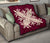 Hawaiian Premium Quilt Royal Pattern - Pink - A2 Style - Polynesian Pride