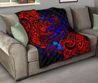 Samoa Quilt - Blue Shark Polynesian Tattoo - Polynesian Pride