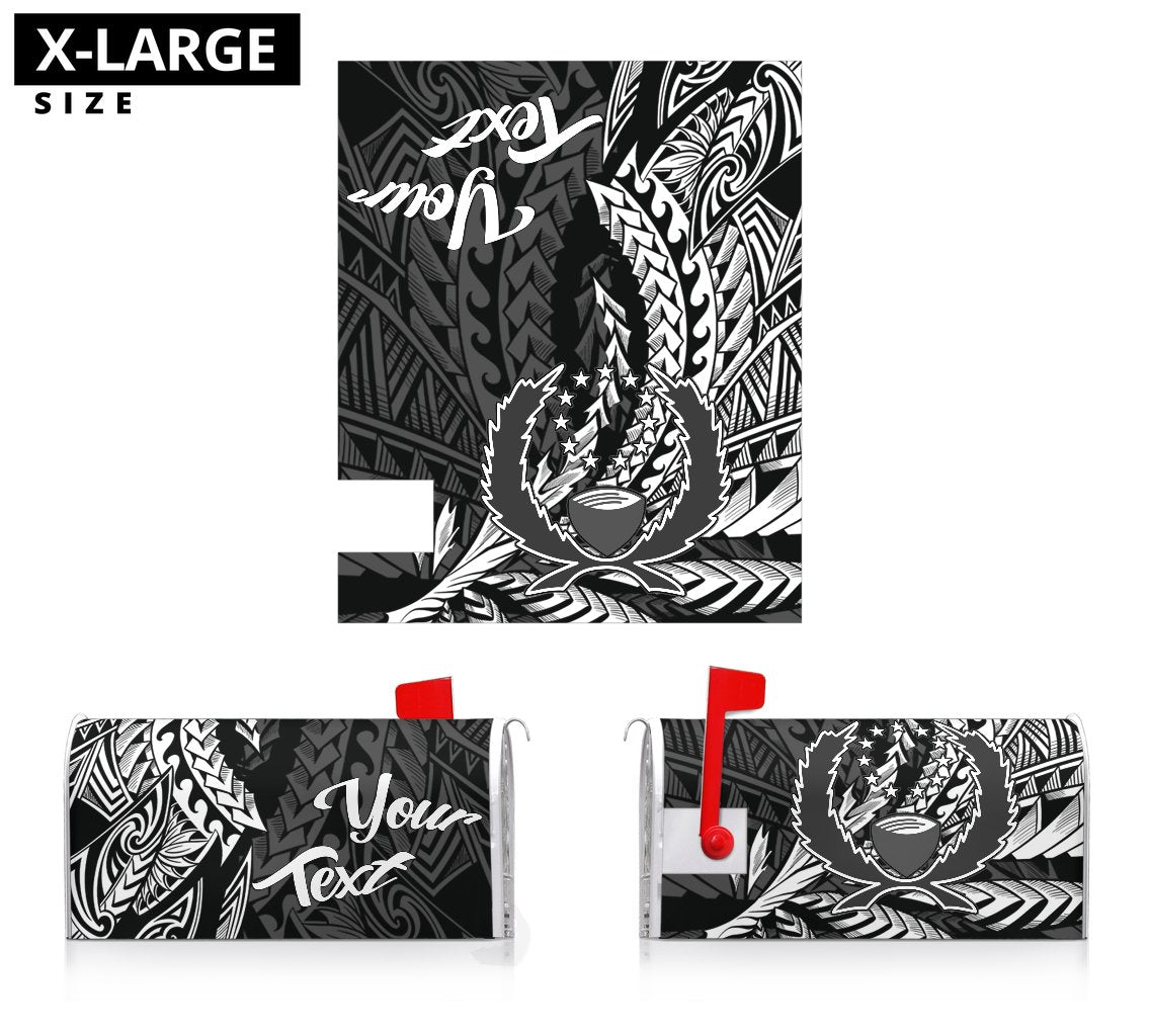 Pohnpei State Mailbox Cover - Custom Personalised Wings Style - Polynesian Pride