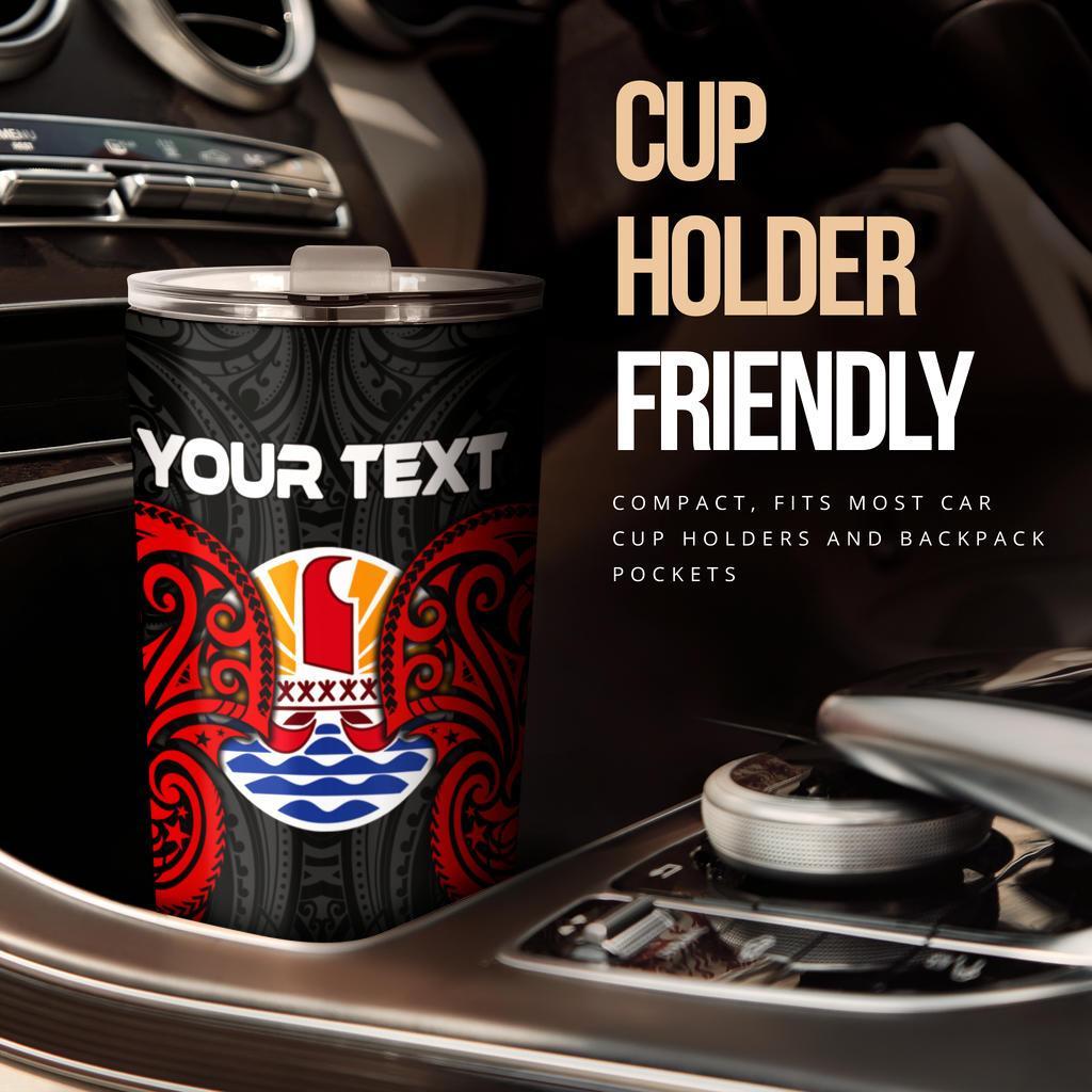 Tahiti Polynesian Custom Personalised Tumbler - Tahiti Spirit Red - Polynesian Pride
