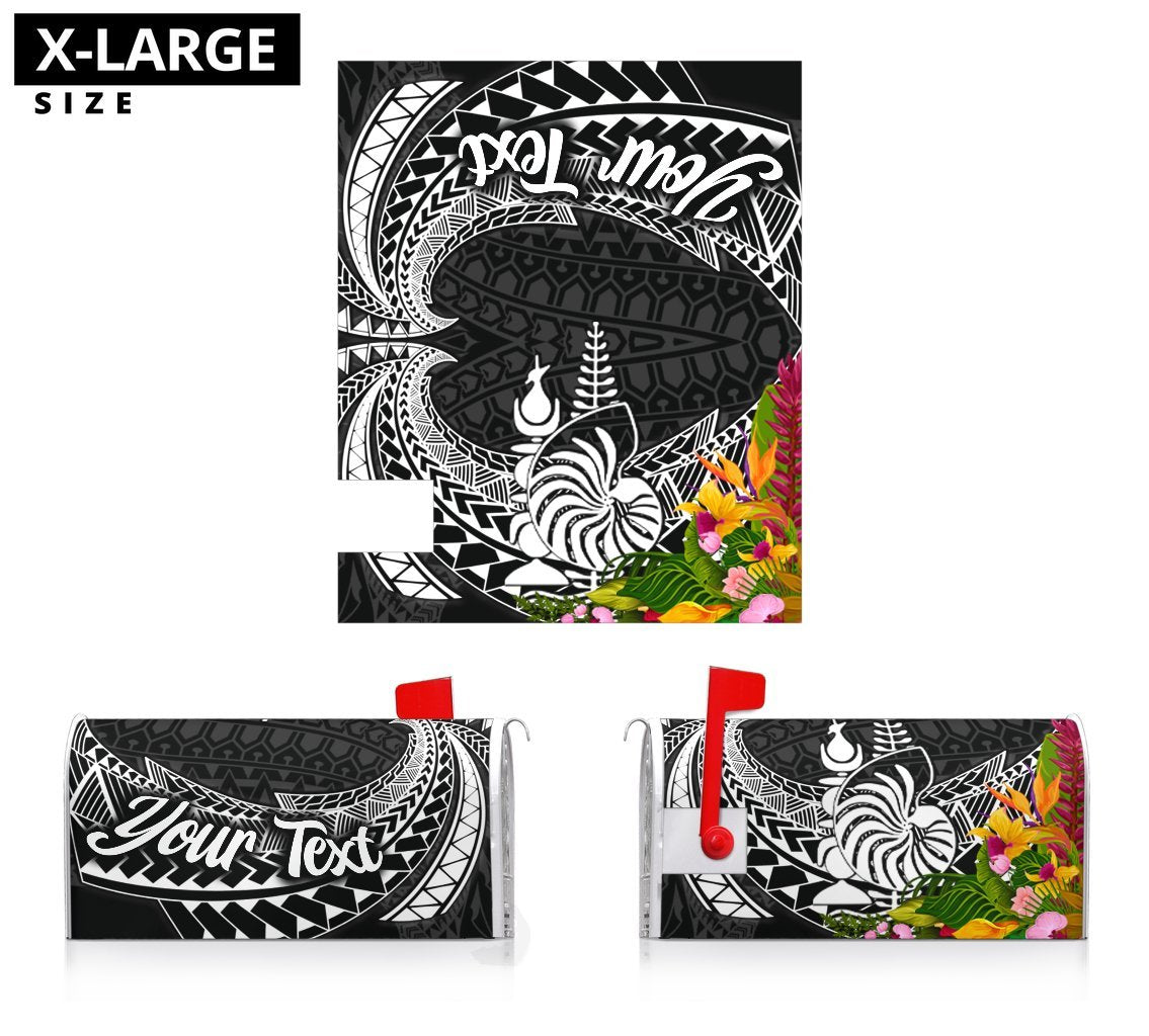 New Caledonia Mailbox Cover - Custom Personalised Tropical Flowers Style - Polynesian Pride
