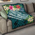 Polynesian Hawaii Premium Quilt - Summer Plumeria Blue - Polynesian Pride