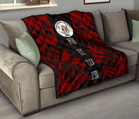 Niue Premium Quilt - Niue Seal Polynesian Red Tattoo - Polynesian Pride