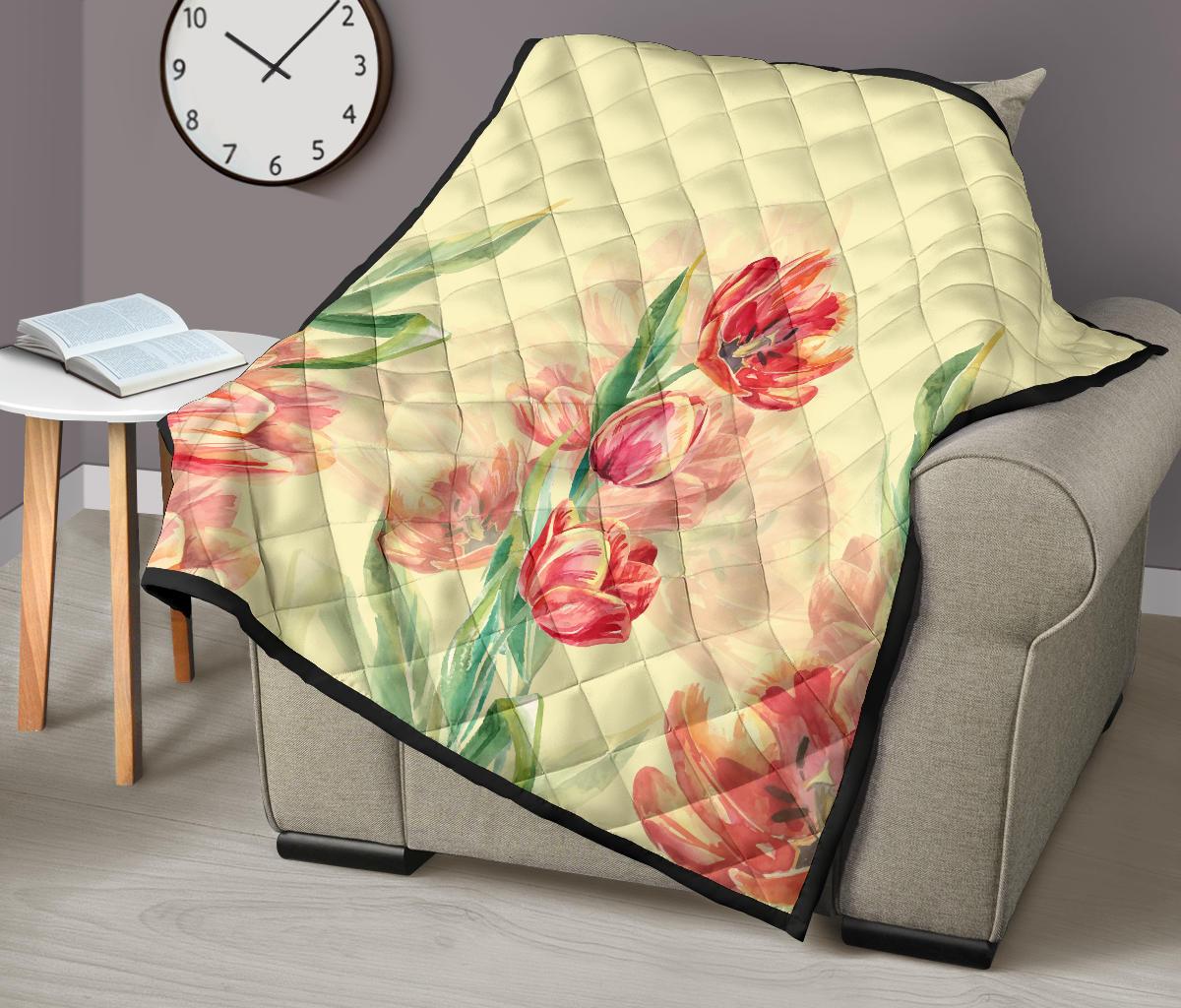 Beautiful Flower Premium Quilt - Polynesian Pride
