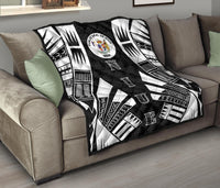 Niue Premium Quilt - Niue Seal Polynesian White Tattoo - Polynesian Pride