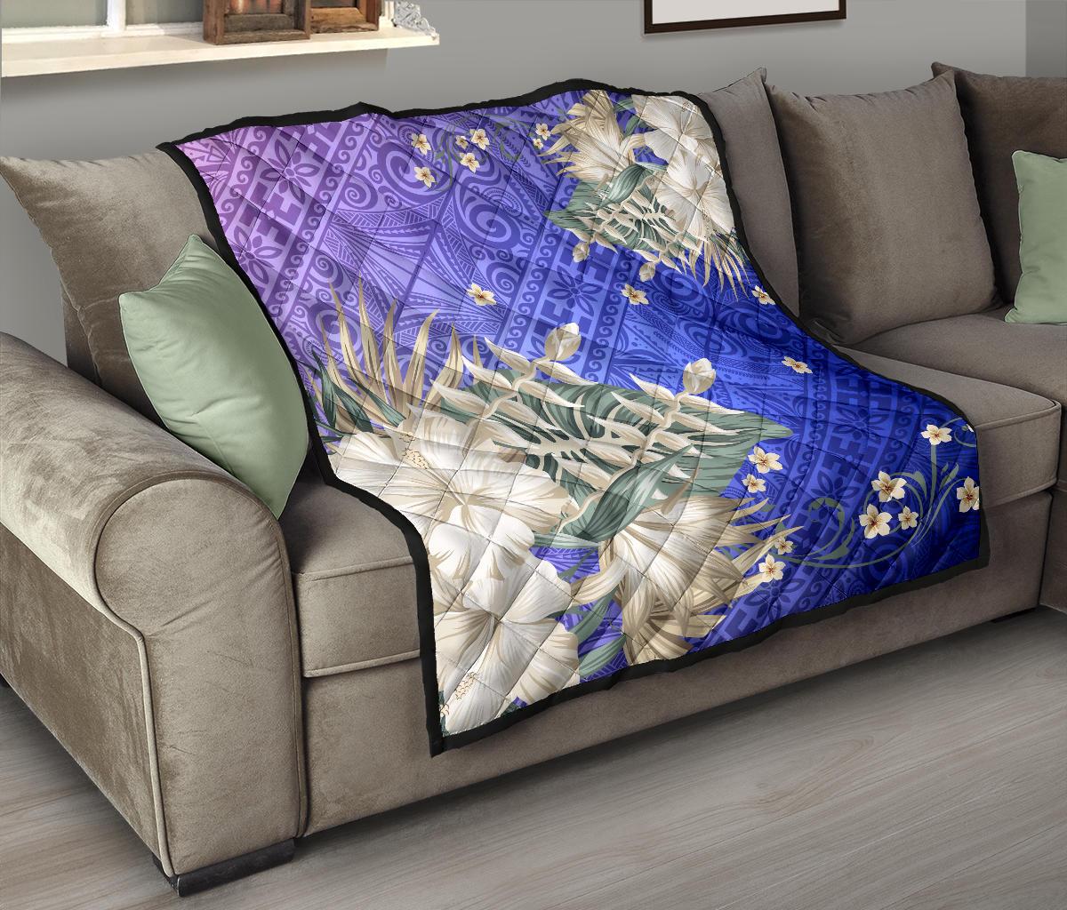 Hawaii Premium Quilt - Hawaii Hibiscus Polynesian Culture Revival - Polynesian Pride