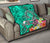 Hawaii Premium Quilt - Turtle Plumeria Polynesian Tattoo Turquoise Color - Polynesian Pride