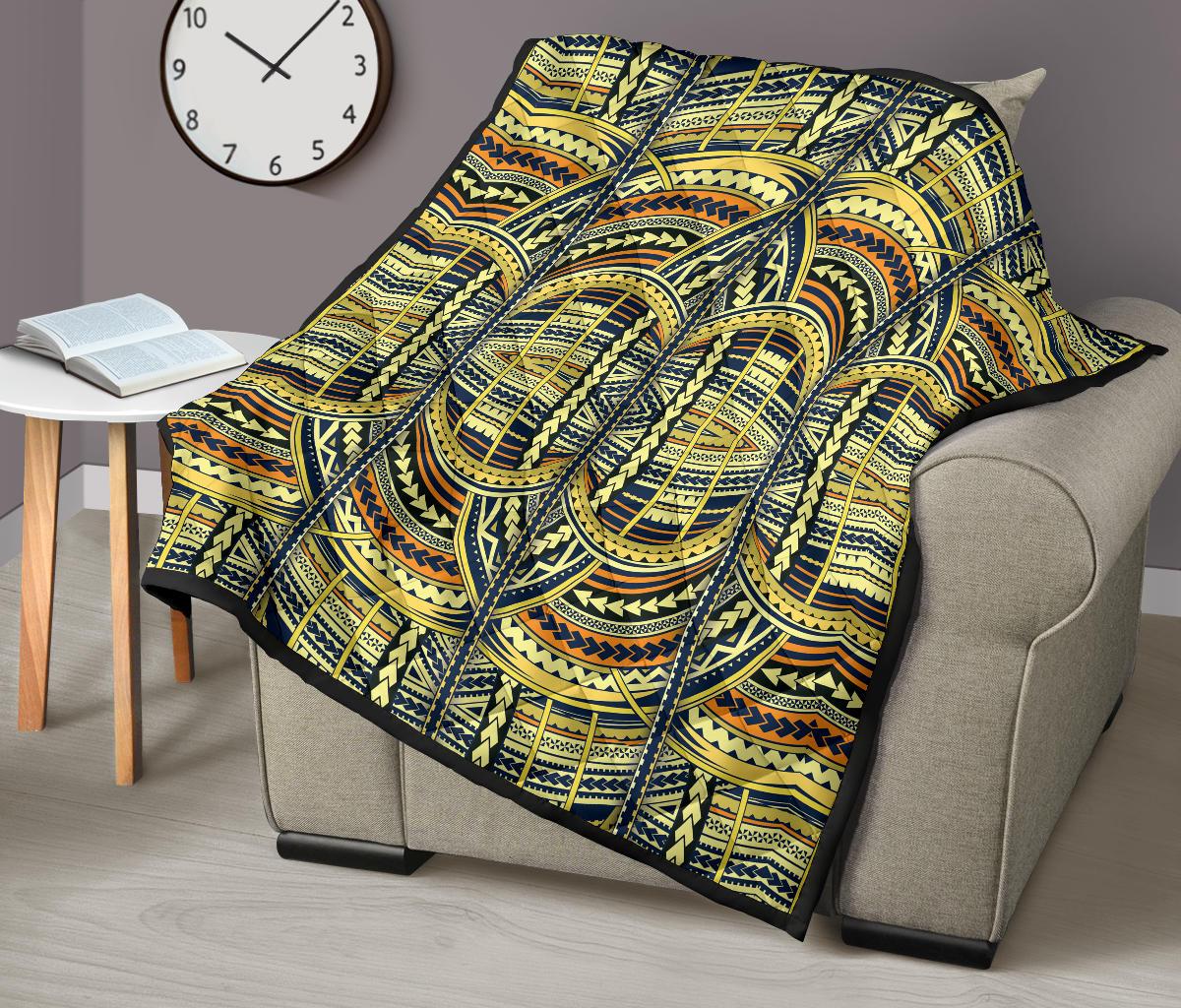 Polynesian Premium Quilt Yellow - Polynesian Pride