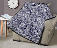 Polynesian Premium Quilt Blue And White - Polynesian Pride