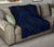 Hawaiian Kakau Honu Arc Blue Polynesian Premium Quilt - Polynesian Pride