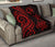 Tonga Polynesian Premium Quilt - Red Tentacle Turtle - Polynesian Pride