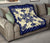 Hawaiian Pineapple Pattern Premium Quilt - Blue - Argu Style - AH - Polynesian Pride