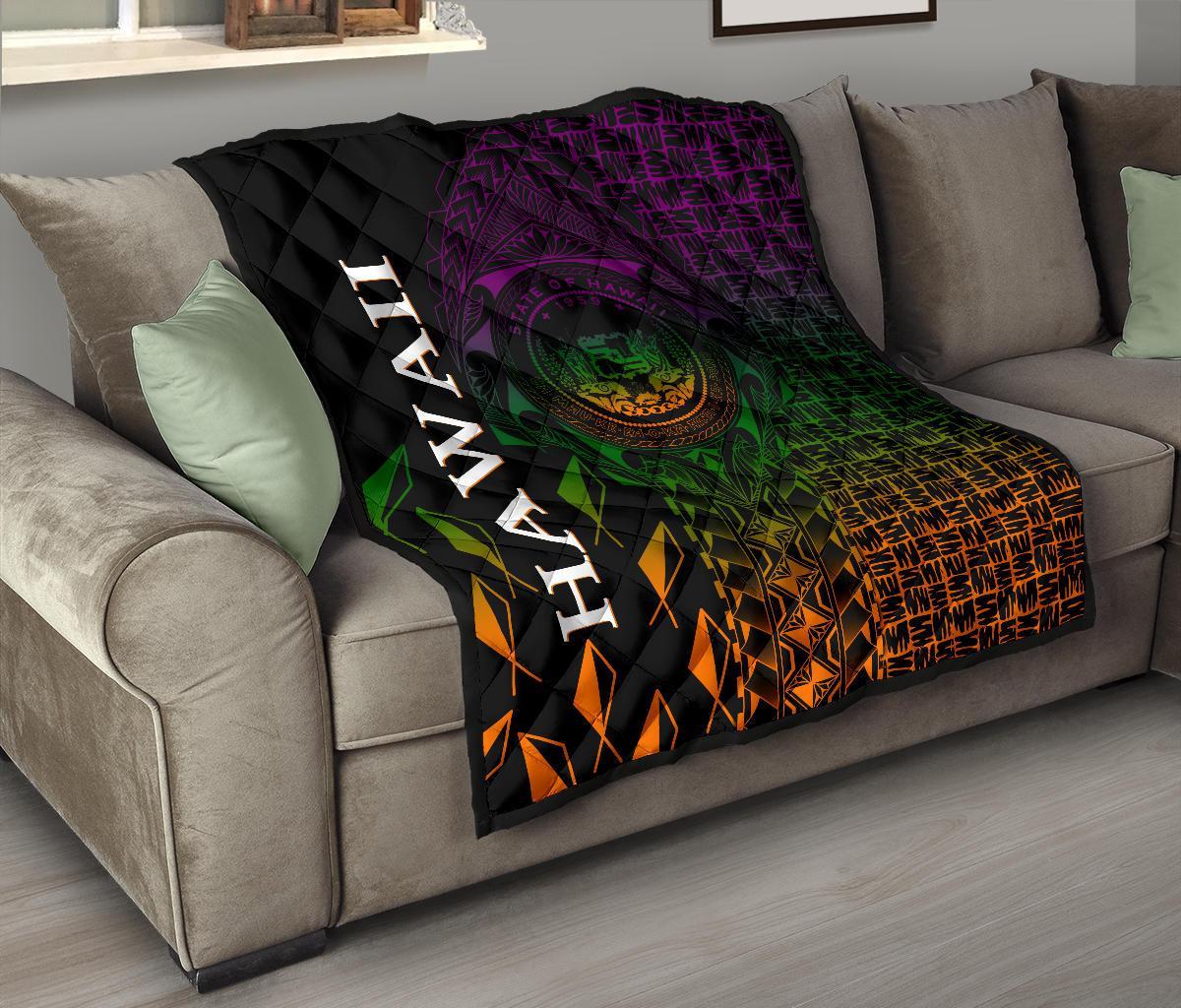 Hawaii Premium Quilt - Hawaii Seal Rocket Style - Polynesian Pride