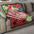 Tahiti Polynesian Premium Quilt - Summer Plumeria (Red) Red - Polynesian Pride