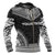 Tuvalu Polynesian Chief Custom Zip up Hoodie Black Version - Polynesian Pride