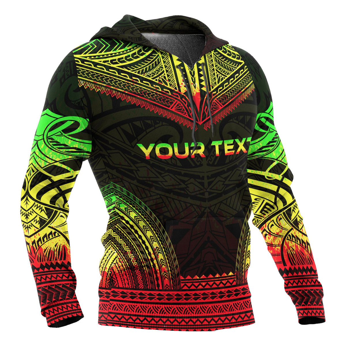 Tokelau Polynesian Chief Custom Hoodie Reggae Version - Polynesian Pride