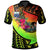 Samoa Polo Shirt Polynesian Hook and Hibiscus (Reggae) Unisex Reggae - Polynesian Pride