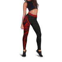 Niue Uga Leggings (Red) A6 - Polynesian Pride