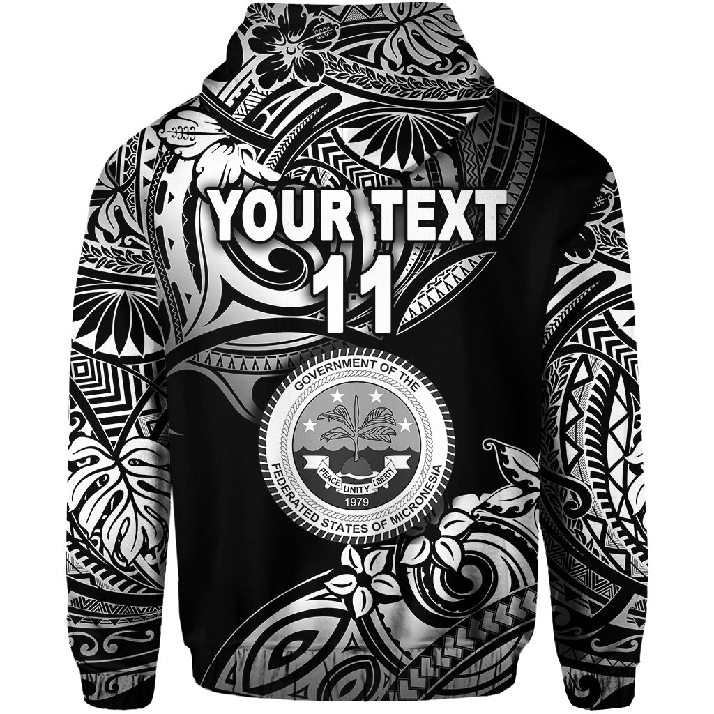 Custom Federated States of Micronesia Hoodie Unique Vibes Black LT8 - Polynesian Pride
