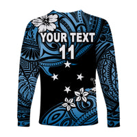 (Custom Personalised) Federated States of Micronesia Long Sleeve Shirts Unique Vibes - Blue Star LT8 - Polynesian Pride