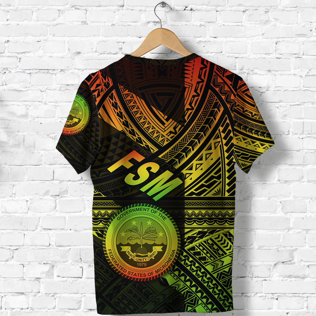 Federated States of Micronesia T Shirt FSM Original Style Reggae LT8 - Polynesian Pride