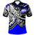 Federated States of Micronesia Polo Shirt Tribal Jungle Blue Pattern Unisex Blue - Polynesian Pride