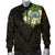 Federated States of Micronesia Men's Bomber Jacket - Polynesian Gold Patterns Collection Black - Polynesian Pride