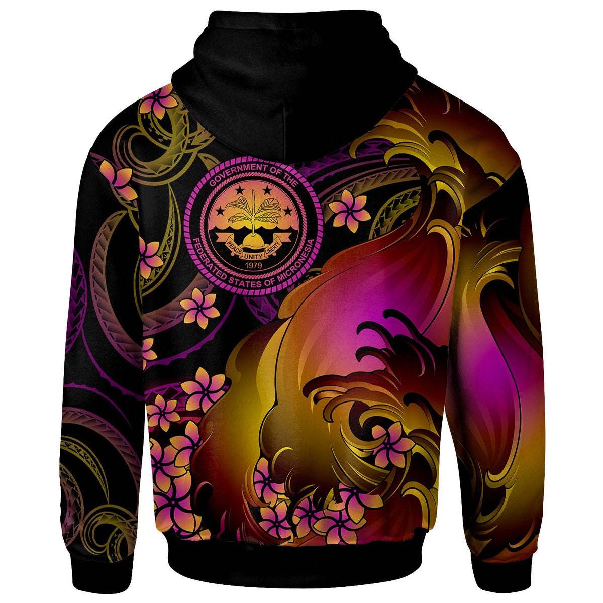 Fsm Zip up Hoodie Fsm in wave - Polynesian Pride