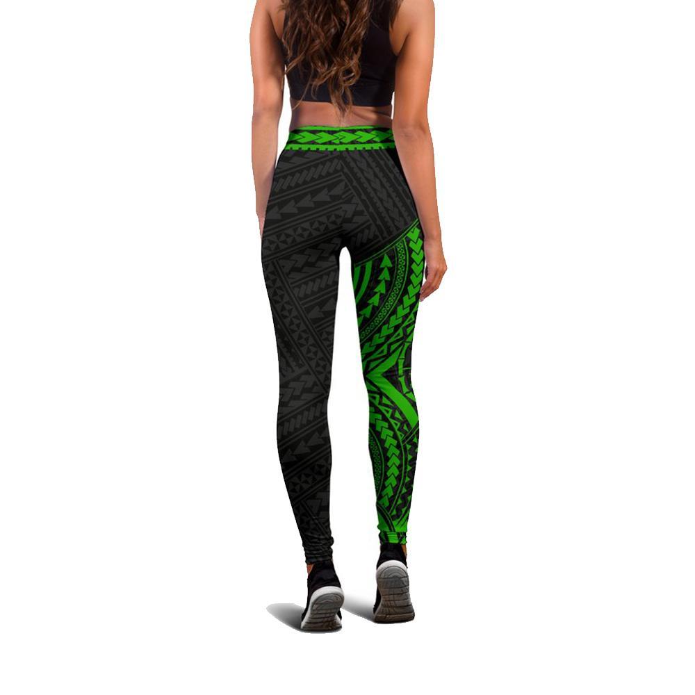 Guam Polynesian 3rd Leggings (Green) A6 - Polynesian Pride