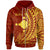 Rotuma Zip Hoodie Itutiu Wings Style Unisex Red - Polynesian Pride