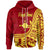 Rotuma Zip Hoodie Tuakoi Flag Rotuma Unisex Red - Polynesian Pride