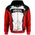Papua New Guinea Zip Hoodie Morehead PNG Coat of Arms Unisex Red Black - Polynesian Pride