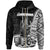 New Caledonia Islands Zip Hoodie Sarramea Seal of New Caledonia Polynesian Patterns Unisex Black - Polynesian Pride