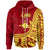 Rotuma Zip Hoodie Lau Flag Rotuma Unisex Red - Polynesian Pride