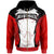 Papua New Guinea Zip Hoodie Mount Hagen PNG Coat of Arms Unisex Red Black - Polynesian Pride