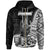 New Caledonia Islands Zip Hoodie Bourail Seal of New Caledonia Polynesian Patterns Unisex Black - Polynesian Pride
