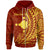 Rotuma Zip Hoodie Noatau Wings Style Red - Polynesian Pride