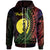 New Caledonia Zip Hoodie Paita Wings Style Flag Color Unisex Black - Polynesian Pride
