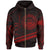 Federated States of Micronesia Zip Hoodie In My Heart Style Red Polynesian Patterns Unisex Black - Polynesian Pride