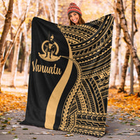 Vanuatu Premium Blanket - Gold Polynesian Tentacle Tribal Pattern - Polynesian Pride